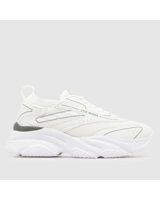 Steve Madden White Polaris Trainers for men