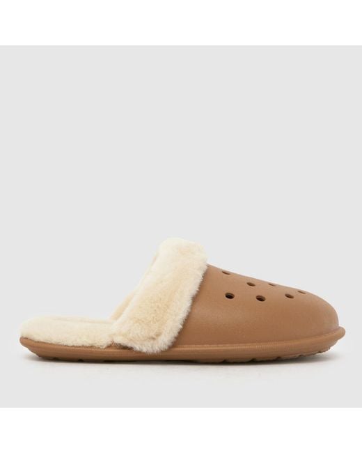 CROCSTM Natural Classic Fuzz Slippers
