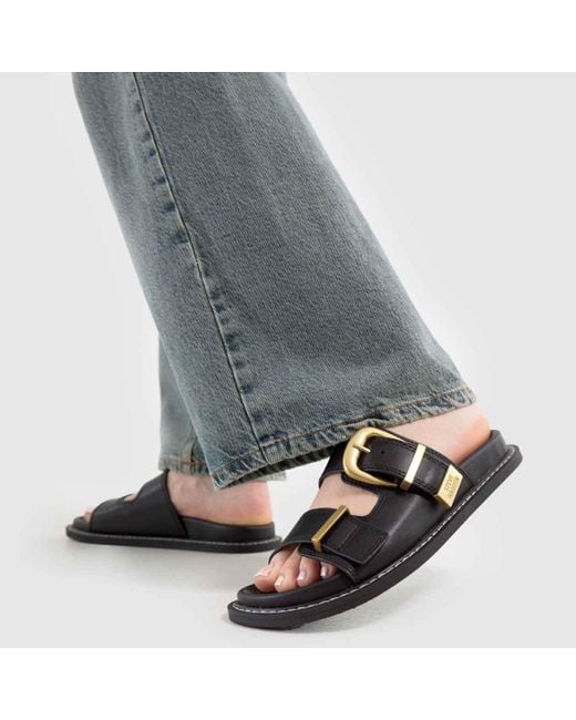 Steve Madden Black Arch-E Sandals