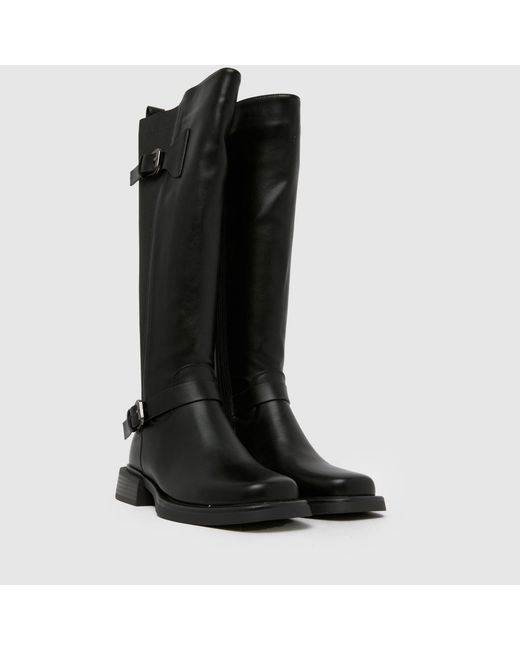 SIMMI Black Dilly Knee High Riding Boots