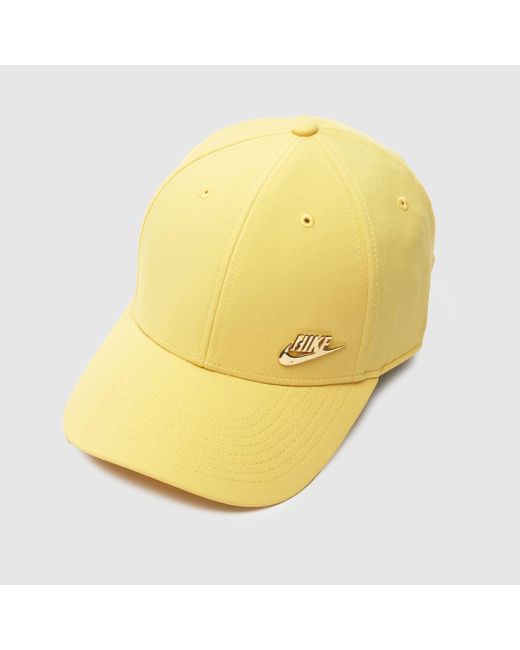 Nike Yellow Structured Metal Logo Cap