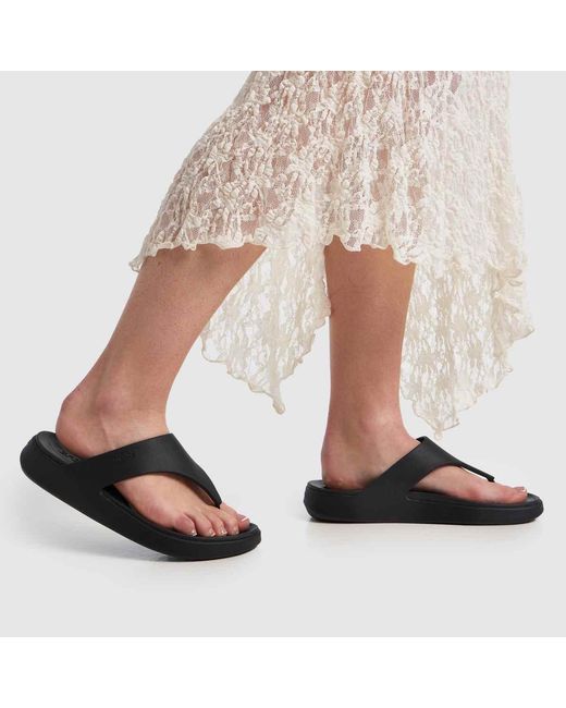 CROCSTM Black Getaway Triangle Flip Sandals