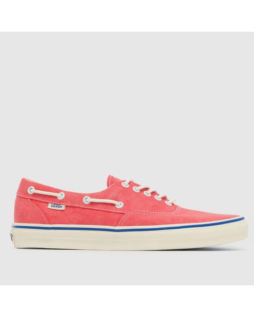 Vans Pink Authentic Boat Trainers for men