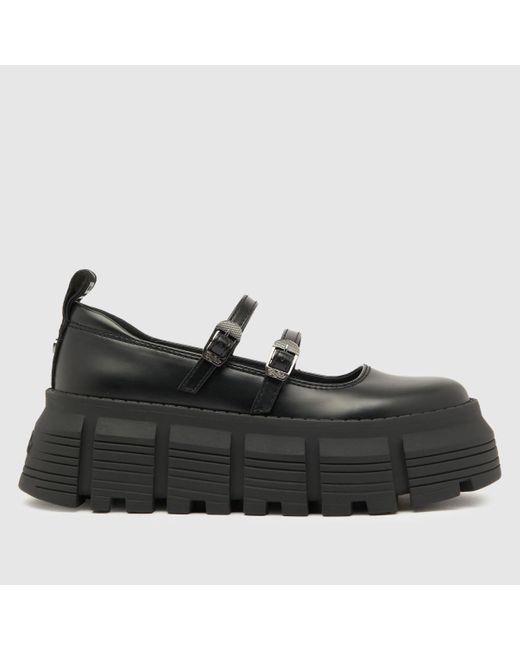 Buffalo Black Women's Ava Ballerina Flat Shoes