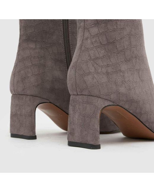 Schuh Gray Bethal Set Back Heel Boots
