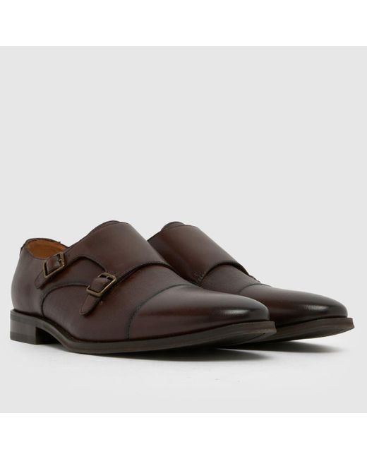 Schuh Brown Rocky Monk Shoes for men