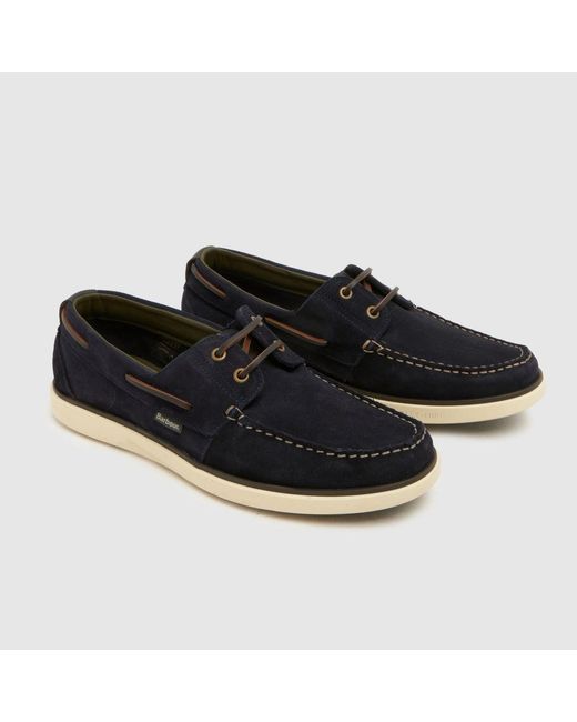 Barbour Blue Rothley Boat Shoes for men
