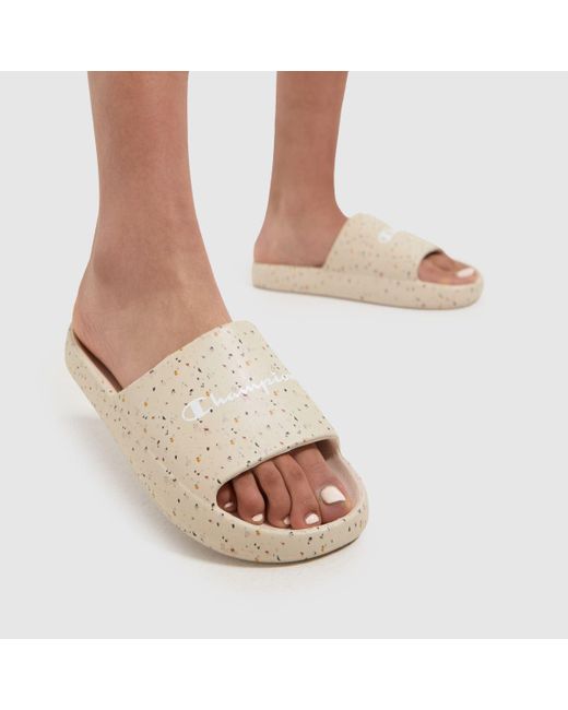 Champion Natural Soft Slipper Slides Sandals In