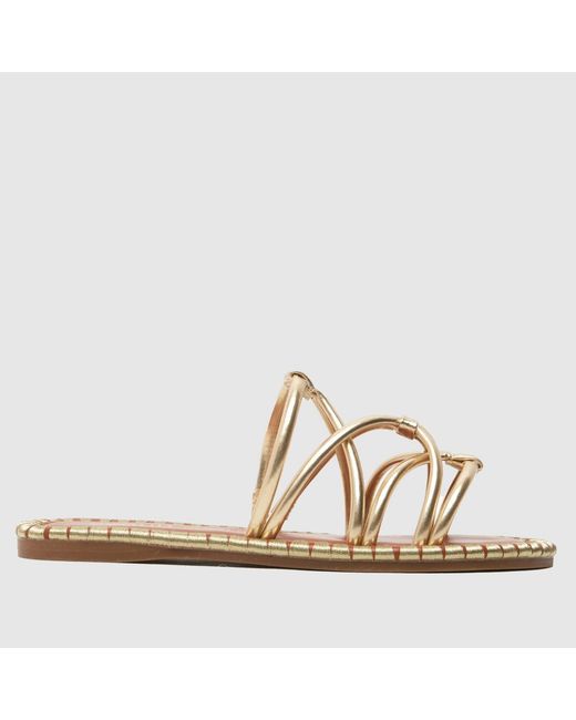 Schuh Natural Tevin Strappy Mule Sandals