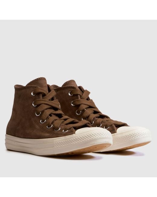 Converse Brown All Star Hi Trainers