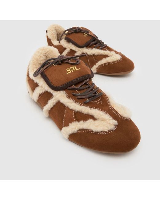 Steve Madden Brown Freezone Trainers