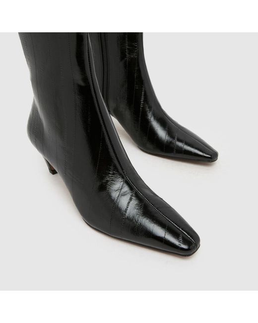 Schuh Black Brooklyn Kitten Heel Boots