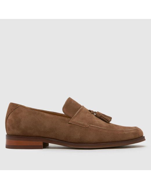 Schuh Brown Ronen Suede Loafer Shoes for men