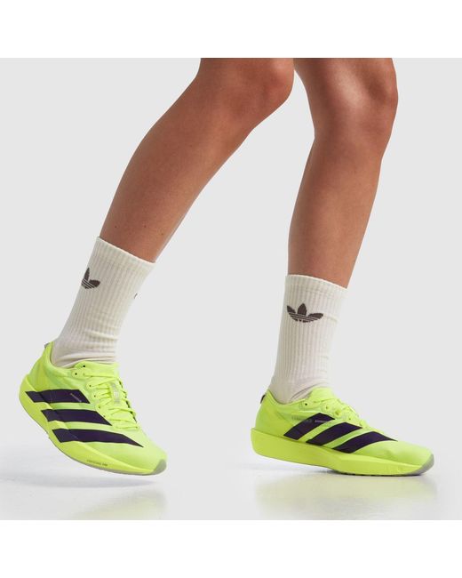 Adidas Yellow Adizero Adios 9 Trainers