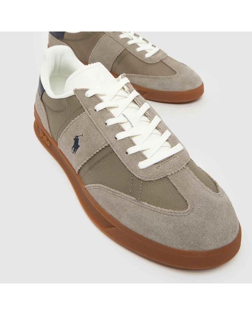 Polo Ralph Lauren Brown Heritage Aera Trainers for men