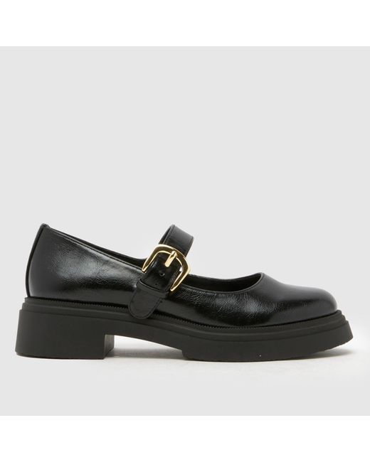 Schuh Black Luxury Mary Jane Flats