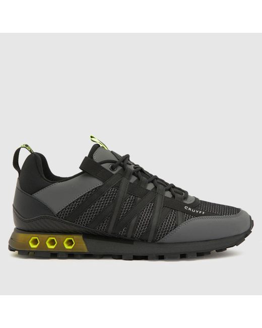Cruyff Fearia Hex-tech Trainers In Grey & Black for men