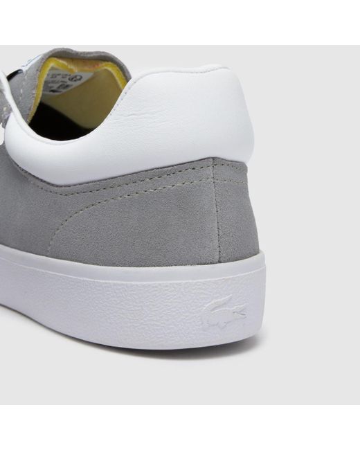 Lacoste Gray Baseshot Trainers In for men