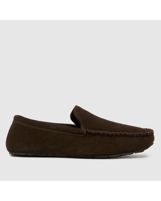 Schuh Brown Sandro Suede Mocassin Slippers for men