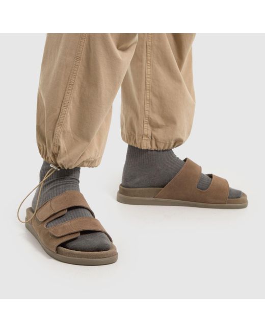 Schuh Brown Sergio Strap Sandals In for men