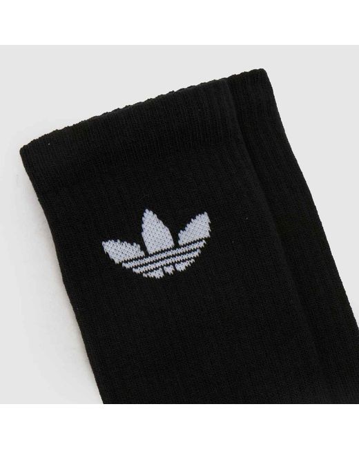 Adidas Black Originals Crew Sock 3 Pk