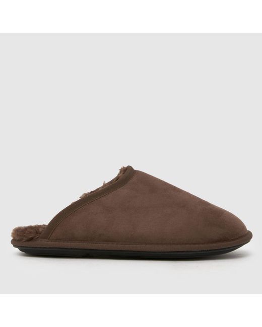 Schuh Brown Seth Closed Toe Slippers for men