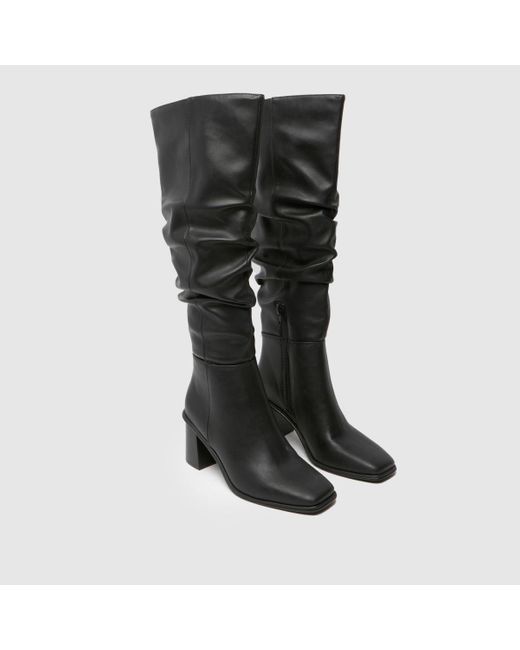 Schuh Black Daria Knee High Boots In