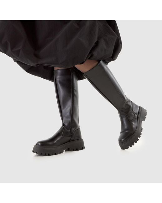 Schuh Black Diana Chunky Knee High Boots