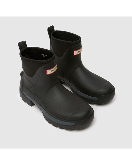 Hunter Black Balmoral Hybrid Chelsea Boots