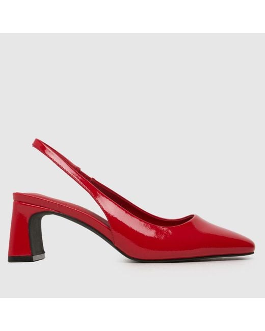 Schuh Red Shae Slingback Court Low Heels