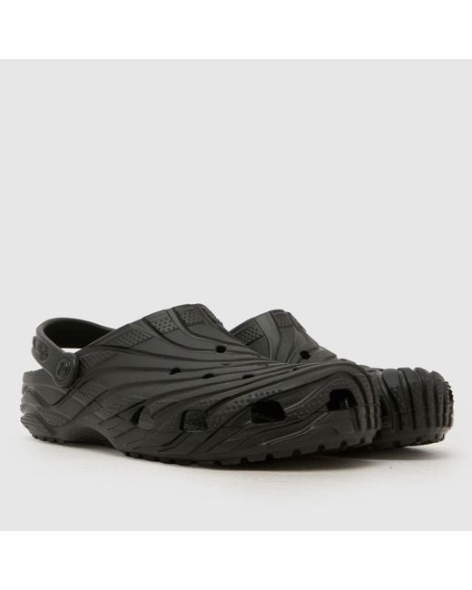 CROCSTM Black Classic Erosion Clog Sandals for men