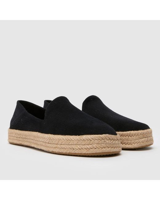 TOMS Black Carolina Flats