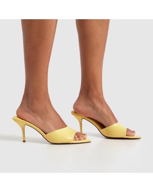 Schuh Yellow Sweet Point Mule High Heels