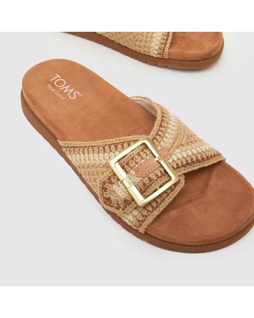 TOMS Brown Marin Slide Sandals