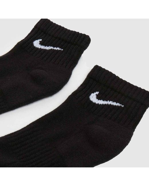 Nike Black Ankle Socks 6 Pack