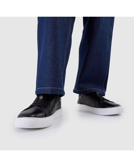 Schuh Black Whit Casual Trainers for men