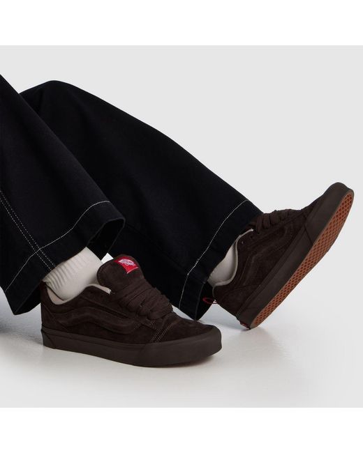Vans Brown Knu Skool Trainers for men