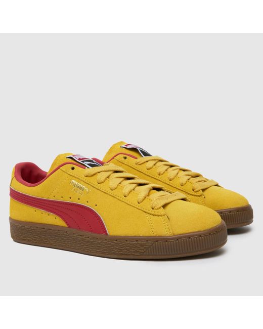 PUMA Yellow Suede Terrace Trainers In