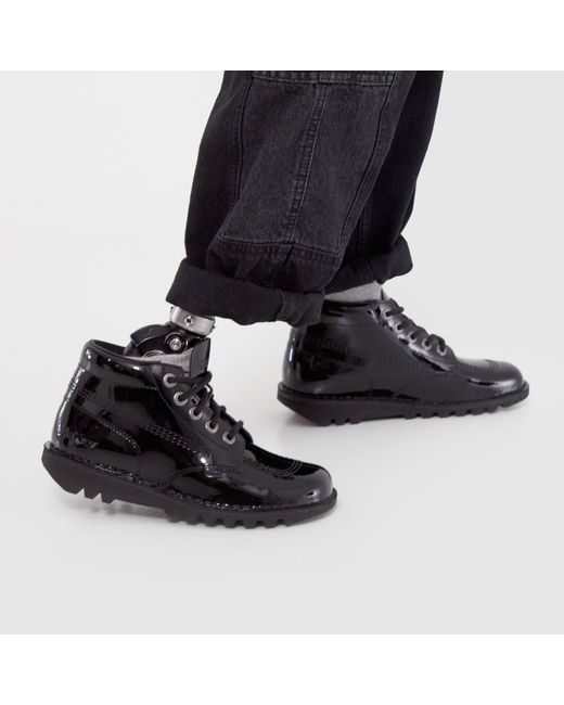 Kickers Black Hi Mono Boots