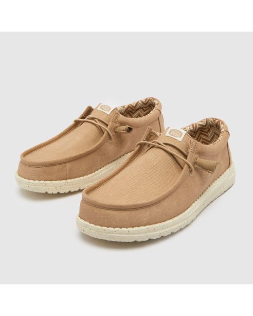 Hey Dude Natural Heydude Wally Trainers In for men