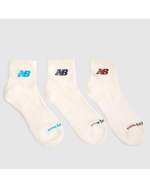 New Balance Natural Ankle Socks 3 Pack