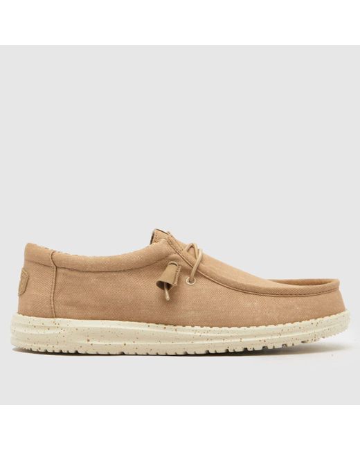 Hey Dude Natural Heydude Wally Trainers In for men