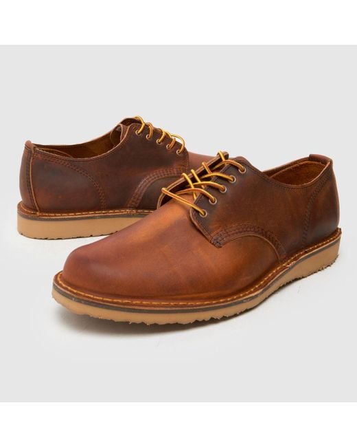 Red Wing Brown Weekender Oxford Shoes for men