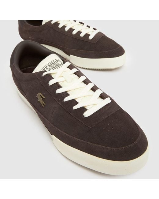 Lacoste Brown Aura Trainers for men