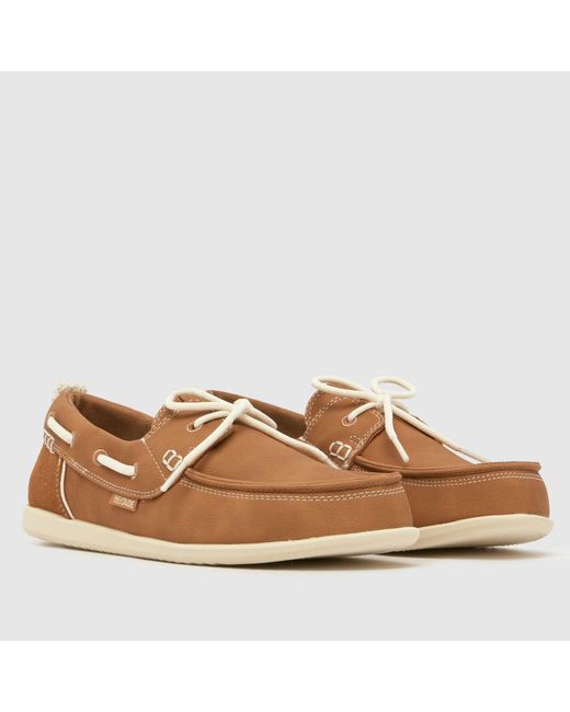 HeyDude Brown Harbor Breeze Lo Trainers