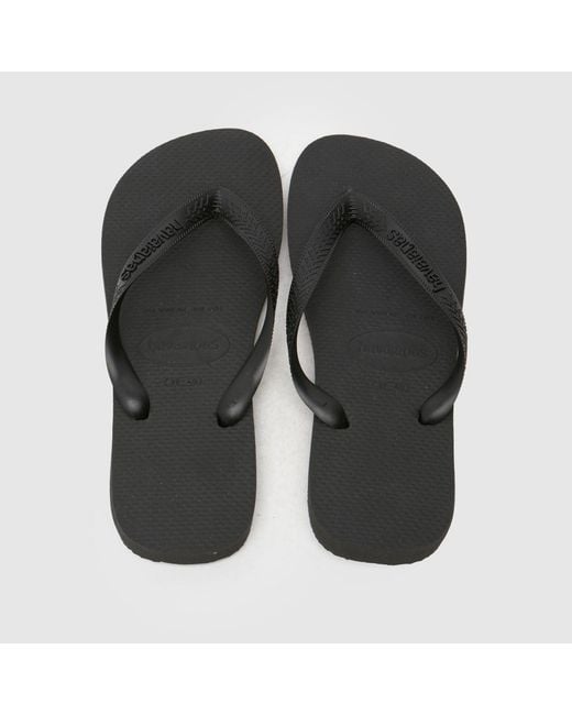 Havaianas Black Top Flip Sandals