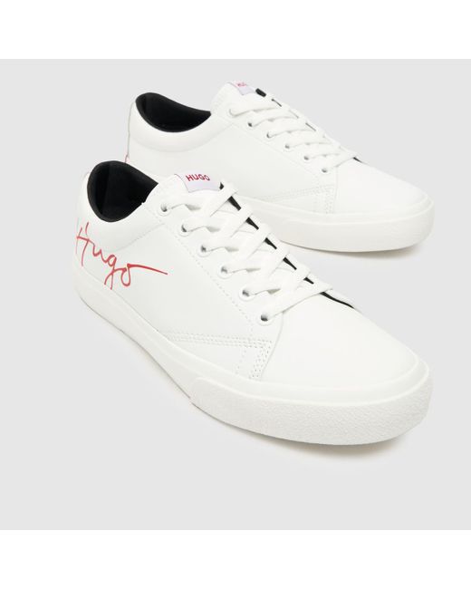 HUGO White Dyer Ii Trainers In for men