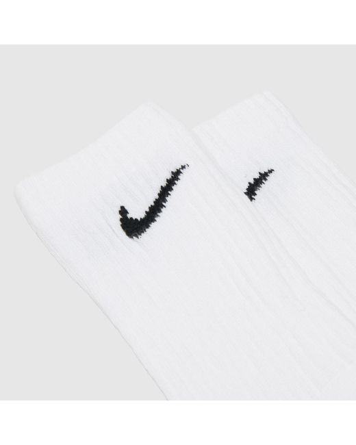 Nike White Everyday Crew Sock 6 Pack