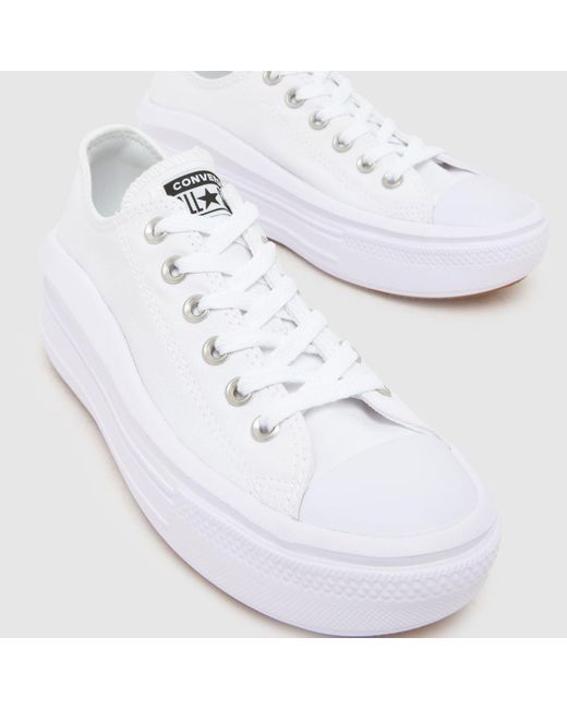 Converse White Move Ox Trainers
