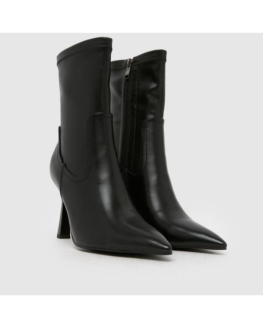 SIMMI Black Dana Pointed Heeled Boots
